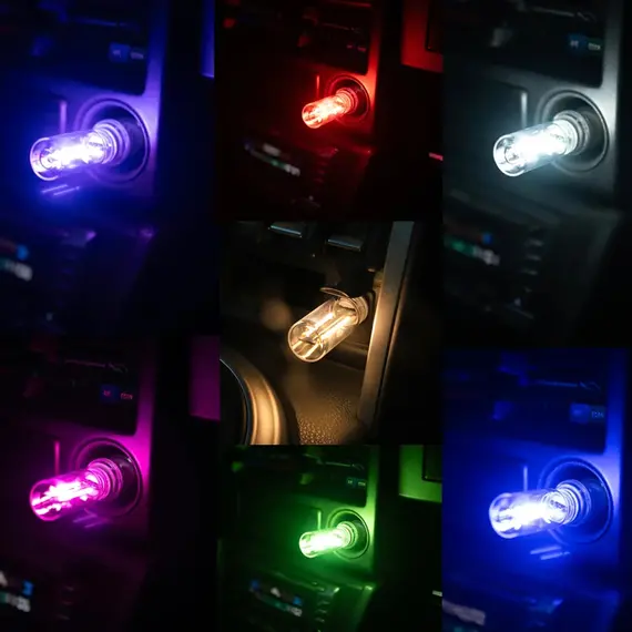 Touch Dimming USB LED Filament Glass Bulb 5V Retro Edison Bulb Night Light Car Decoration Incandescent Eye Protection Lighting