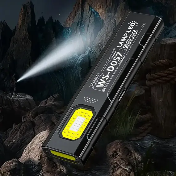Powerful LED COB Flashlight USB Rechargeable Portable Mini Torch Pocket Lantern Outdoor Emergency Camping Work Light With Magnet