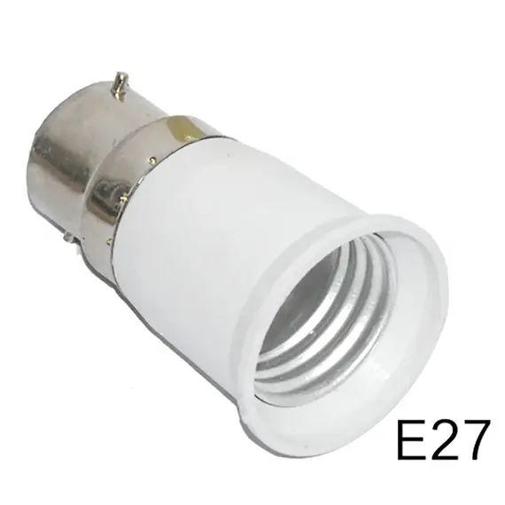 B22 to E27 Bulb Socket High Quality Lamp Base Converter Adapter PC Fireproof Lamp Holder for Led Corn Bulb Spotlight 110V 220V