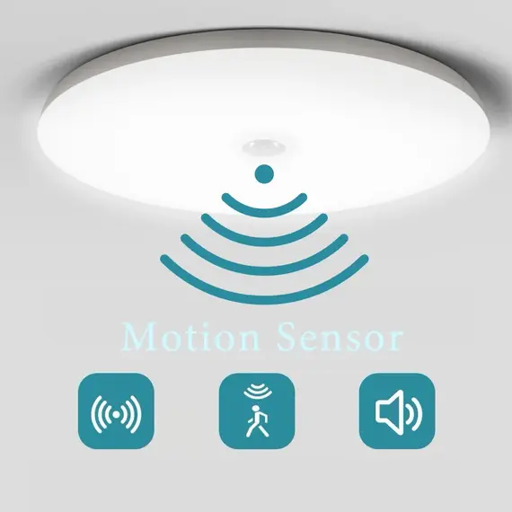Motion Sensor PIR LED Ceiling Lamp 110V 220V Corridor Bedroom Toilet Light Human Body Induction