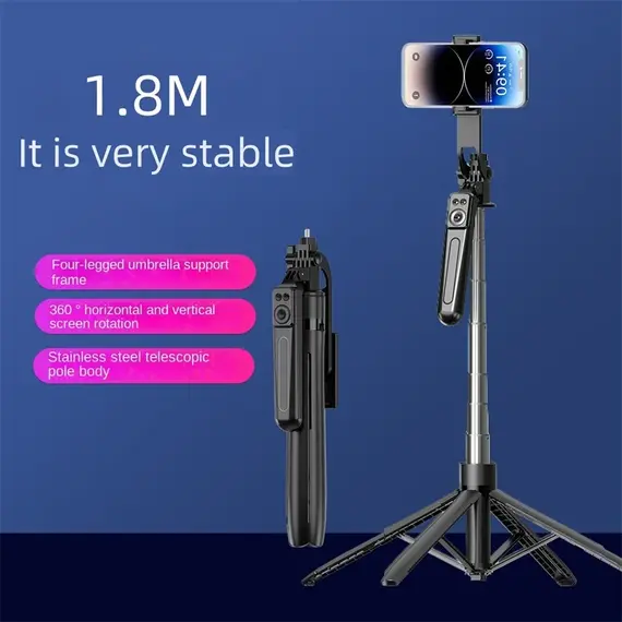 COOL DIER New Tripod for Smartphone Camera,Tripods Stand with Bluetooth Shutter,Wireless Selfie Stick Brackets with Phone Holder