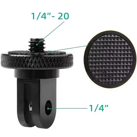 Camera Tripod Mount Screw for Gopro 1/4-20 Screw Conversion Adapter for Gopro Hero 10 9 8 Sports Camera 1/4" Adapter Screw