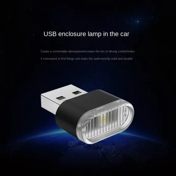 Mini USB Light LED USB Night Light 5 Styles Modeling Car Ambient Light Neon Interior Light Car Jewelry Decorative Ambient Light