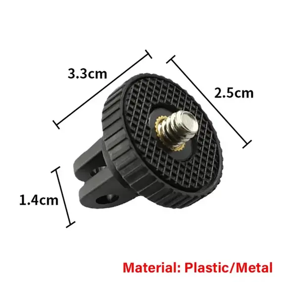 Camera Tripod Mount Screw for Gopro 1/4-20 Screw Conversion Adapter for Gopro Hero 10 9 8 Sports Camera 1/4" Adapter Screw