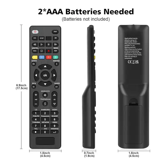 Universal G006 TV Remote Repacement Control for LG and many brands
