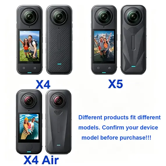 For Insta360 X4 X5 Screen Protector Lens Guard Cap Tempered Glass Film Anti-Scratch Protective Kit 360°Video Camera Accessores