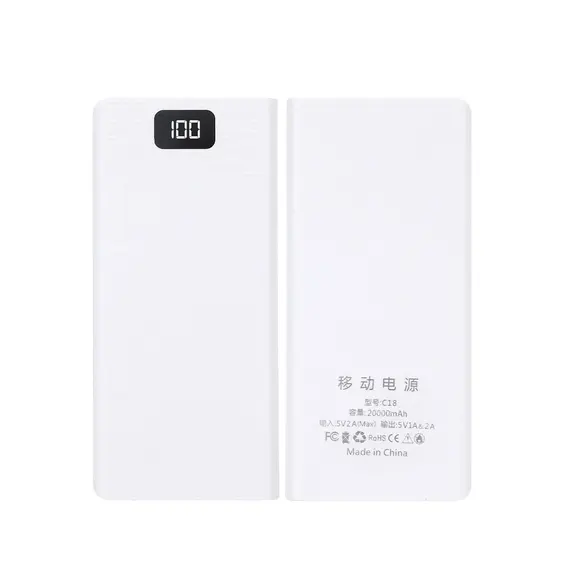 DIY 8*18650 Battery Power Bank Case Charge Storage Box 5V Dual USB Type C Battery Holder Box PD QC3.0 Fast Charge For SmartPhone
