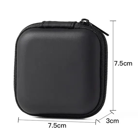 Portable Shockproof Headphone Case Earphone Bag Headset Storage Bag Hard Shell Earphone Accessories Memory Card USB Cable
