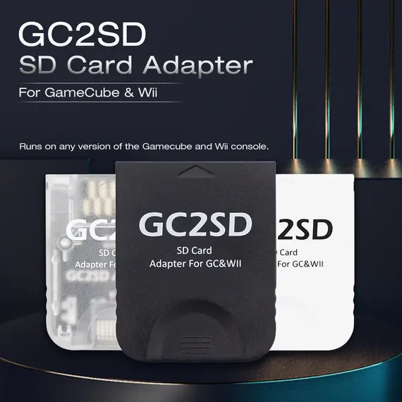 BitFunx GC2SD Micro SD Card Adapter Memory TF Card Adapter Swisss For Nintendo GameCube/Wii Console