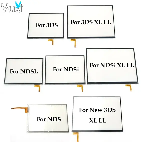 YuXi Replacement Touch Screen Panel Display Digitizer Glass For Nintendo DS Lite For NDSL NDSi New 3DS XL LL Console