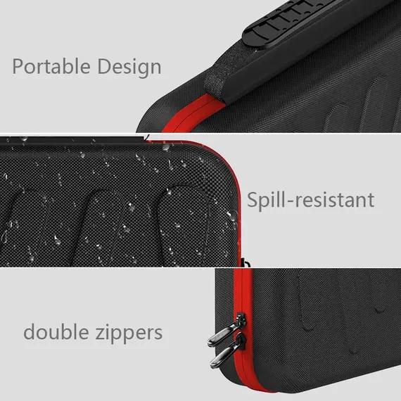 Carrying Case Compatible with Switch 2 (2025) - For Console & Accessories Portable Hard Shell Pouch Carrying Travel Bag