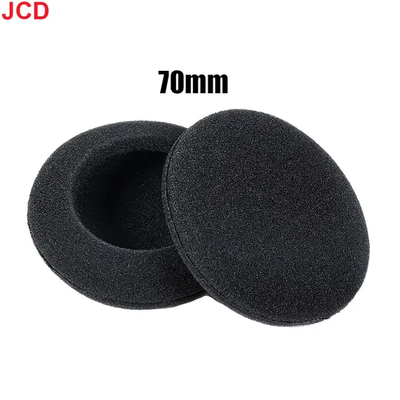 10pc Thickened Foam Ear Pads For Headphones Sponge Replacement Cushions Covers Earphones Case 35mm 40mm 50mm 55mm 60mm 70mm 75mm