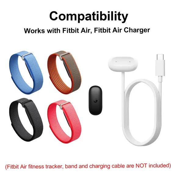 Desktop Charger Dock For Google Fitbit Air ABS Non Slip Stand Storage Holder Compact Charging Base for Home Office Travel
