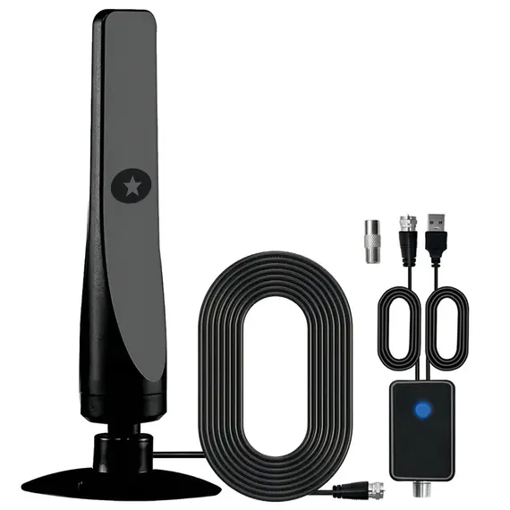Indoor and Outdoor High-Definition Ground Wave Digital TV Antenna HDTV Antenna Supports DVB-T/T2, ISDB-T, DMB-T/H, ATSC