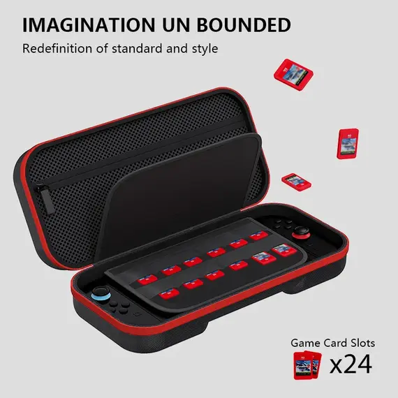 Carrying Case Compatible with Switch 2 (2025) - For Console & Accessories Portable Hard Shell Pouch Carrying Travel Bag