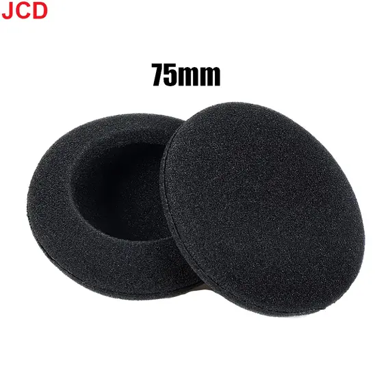 10pc Thickened Foam Ear Pads For Headphones Sponge Replacement Cushions Covers Earphones Case 35mm 40mm 50mm 55mm 60mm 70mm 75mm
