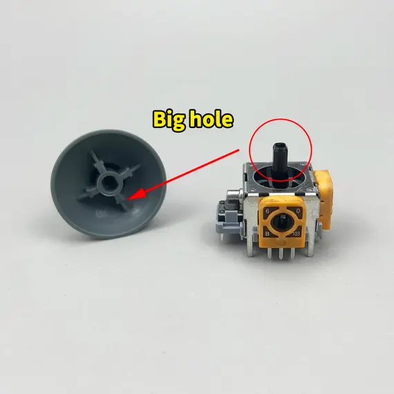 GSF 1Set Black Gray 3D Analog Stick for Xbox 360 Controller Thumbsticks Caps for X Box 360 Gamepad Repair Parts with Tool