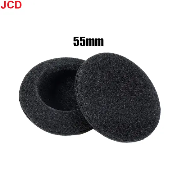10pc Thickened Foam Ear Pads For Headphones Sponge Replacement Cushions Covers Earphones Case 35mm 40mm 50mm 55mm 60mm 70mm 75mm