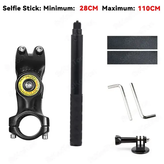 Motorcycle Bicycle Selfie Stick Monopod Mount Handlebar Bracket for Insta360 X5 X6 X4 GoPro Hero 13 12 11 10 9 8 DJI Accessories