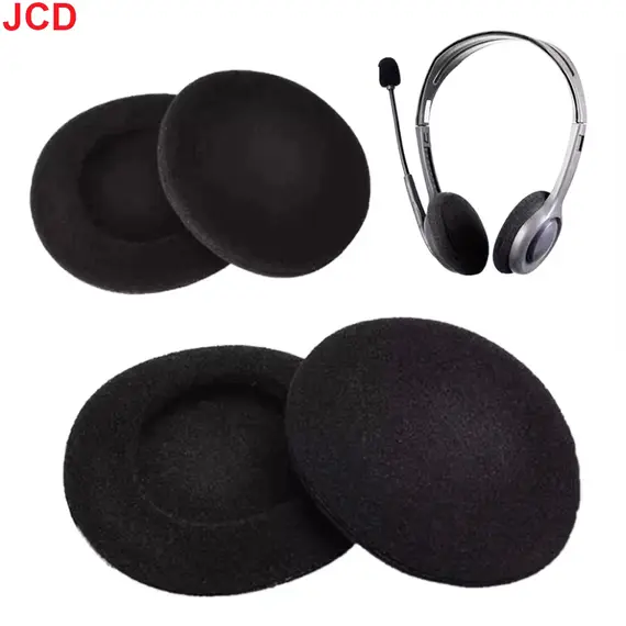 10pc Thickened Foam Ear Pads For Headphones Sponge Replacement Cushions Covers Earphones Case 35mm 40mm 50mm 55mm 60mm 70mm 75mm