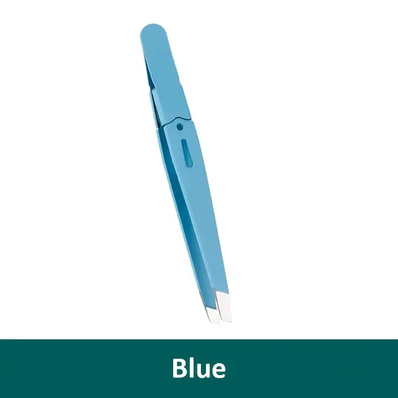Eyebrow Tweezer Colorful Hair Beauty Fine Hairs Puller Stainless Steel Slanted Eye Brow Clips Removal Makeup Tools