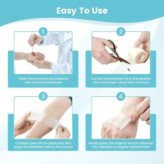 Pimple Patch Artificial Skin Wound Dressing Freely Cuttable Skin-Friendly Adhesive Keep Wound Clean 1 Roll Value Pack.