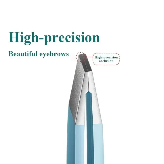 Eyebrow Tweezer Colorful Hair Beauty Fine Hairs Puller Stainless Steel Slanted Eye Brow Clips Removal Makeup Tools