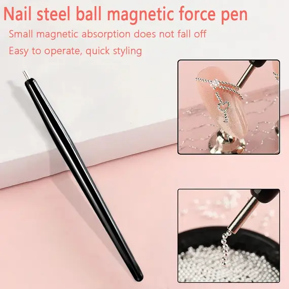 1/2Pcs Vortex/lollipop Cat's Eye Nail Magnet Pen Create Water Ripple Swirl Effect Magnetic Stick for Gel Polish Manicure Tools &
