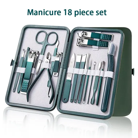 6/9 Pcs Set Professional Piece Nail Care Kit Stainless Steel Manicure & Pedicure Set Nail Clipper Set with Travel Case