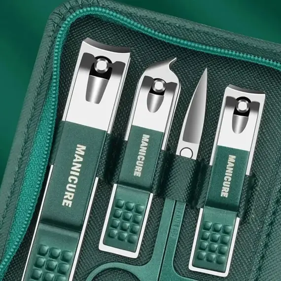 6/9 Pcs Set Professional Piece Nail Care Kit Stainless Steel Manicure & Pedicure Set Nail Clipper Set with Travel Case