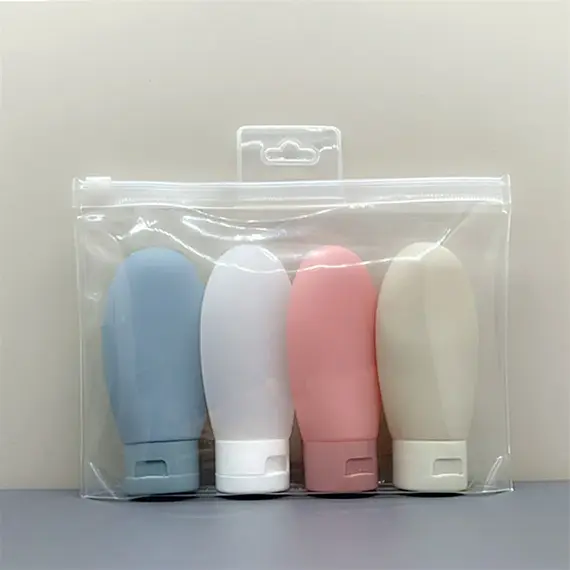 3/4Pcs/Set 30/60/100ml Soft Lotion Refillable Bottle Portable Travel Shampoo Bottle Empty Container Squeeze Tube Empty Bottling