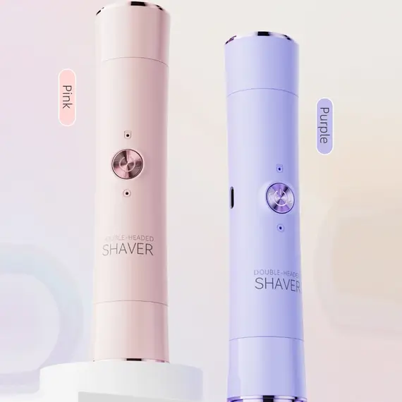2-in-1 Women's Electric Shaver, Women's Electric Shaver - Wet Dry Hair Removal, Bikini Hair Removal Device