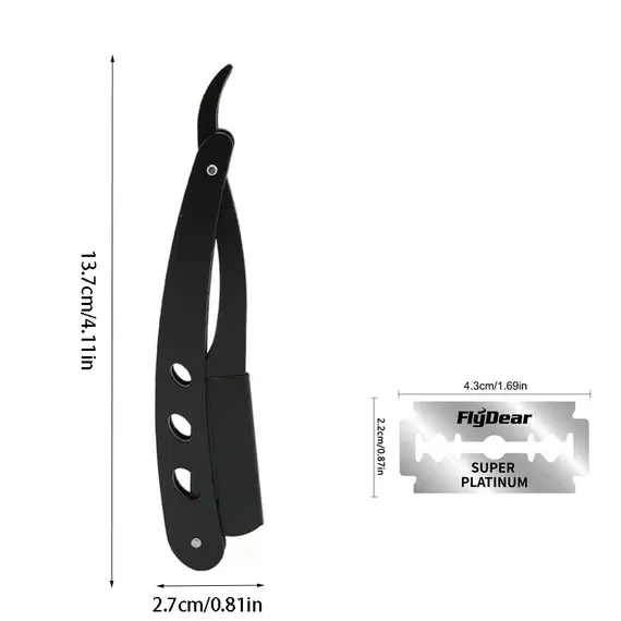 Straight Shaver Arm, Men's Folding Manual Shaver, Men's Shaver, Razor Sharp Blade Barber Shop Razor
