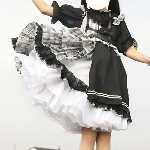 Fashion White Petticoat Without Hoop JK Underskirt Crinoline Lolita Breathable Ball Gown Petticoats Flower Dress Accessories