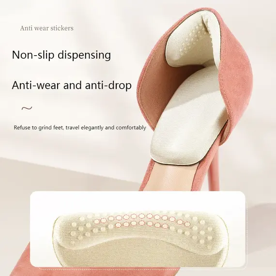 T-Shape Foam Heel Stickers Heel Protectors High Heel Insoles Flat Heel Insoles Shoe Adjusters Women's Half Insoles 2pcs/4pcs