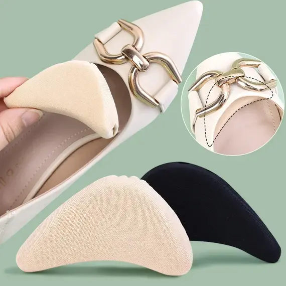 10pcs Sponge Forefoot Insert Pads Adjustment Reduce Shoe Size Pain Relief High Heel Filler Insoles Forefoot Toe Plug Cushion Pad