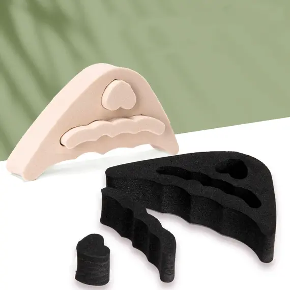Toe Plug Soft Half Insoles Reusable Toe Sponge Filler Inserts for Shoes Adjustable Too Big Foot Brace Pads Unisex Shoe Inserts