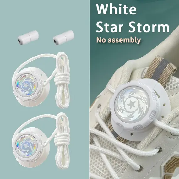 Thick Rope Swivel Buckle Shoelaces New Upgrade Automatic Laces Without Ties Children Adults Sneakers Shoelace Shoe Accessories