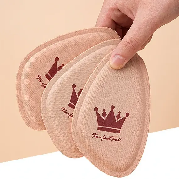 1/2/5pairs Women Non-slip Crown Forefoot Pads Pain Relief Insert Half Size Insoles Cushions Anti-pain Orthopedic Half Paddings
