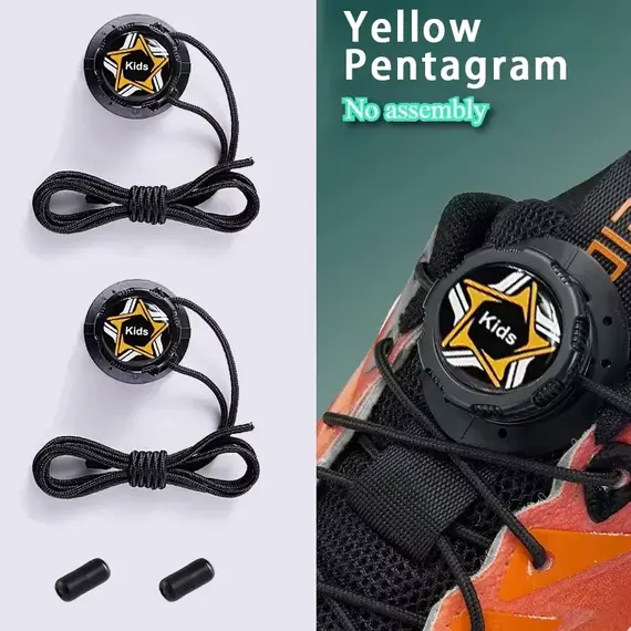 Thick Rope Swivel Buckle Shoelaces New Upgrade Automatic Laces Without Ties Children Adults Sneakers Shoelace Shoe Accessories