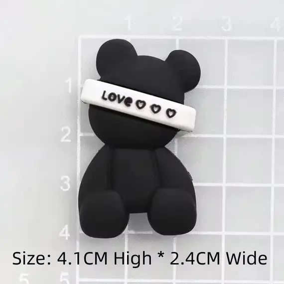 19Pcs/Set Little Bear Animal Shoe Decoration Accessories Used For Clog Sandals Pvc Shoe Charms Christmas Gifts, Party Gifts