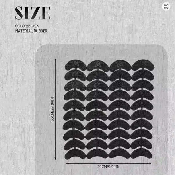 20/2Pair Rubber Shoes Heel Toe Plates Taps Sole Protectors Repair Horseshoe Offset Sole Anti Slip Heel Patch Repair Shoe Materia