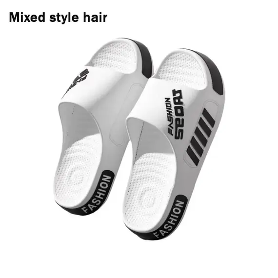 Unisex EVA Slippers 40-47  Flat Sole Home Slippers Fashion Open Toe Sandals for Home Beach Shower Indoor Outdoor Shoes