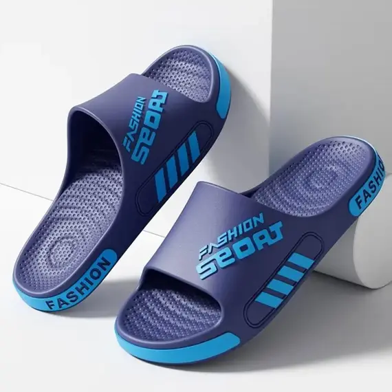 Unisex EVA Slippers 40-47  Flat Sole Home Slippers Fashion Open Toe Sandals for Home Beach Shower Indoor Outdoor Shoes