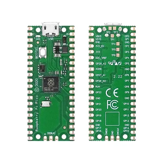 Raspberry Pi Pico Board RP2040 PICO W Dual-Core 264KB ARM Low-Power Microcomputers High-Performance Cortex-M0+ Processor