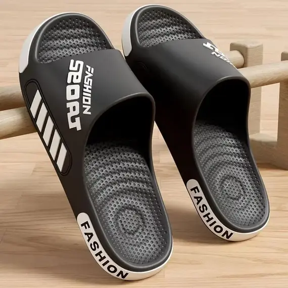 Unisex EVA Slippers 40-47  Flat Sole Home Slippers Fashion Open Toe Sandals for Home Beach Shower Indoor Outdoor Shoes