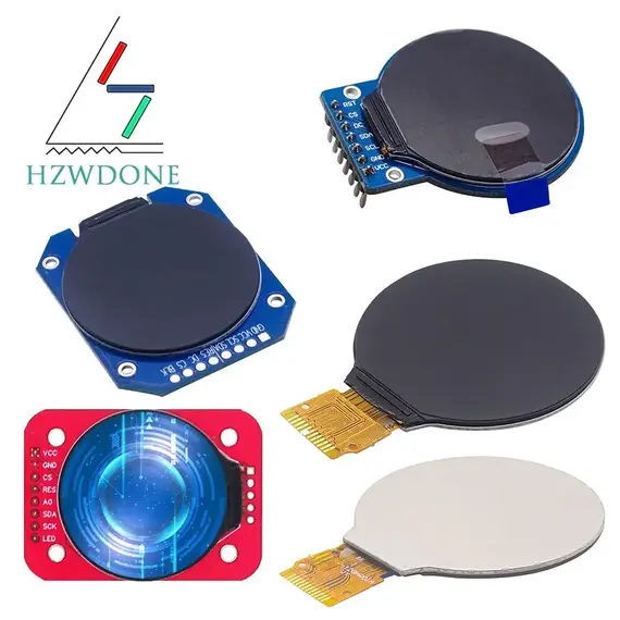 TFT Display 1.28 Inch TFT LCD Display Module Round RGB 240*240 GC9A01 Driver 4 Wire SPI Interface 240x240 PCB For Arduino