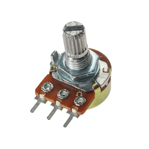 10PCS WH148 15mm 3pin Linear Potentiometer With Nuts And Washers 1K 2K 5K 10K 20K 50K 100K 250K 1M Potentiometers Kit