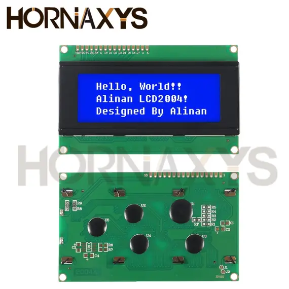 LCD2004+I2C LCD2004 20x4 2004A Blue Green Screen Character LCD IIC Serial Interface Adapter Module  LCD2004