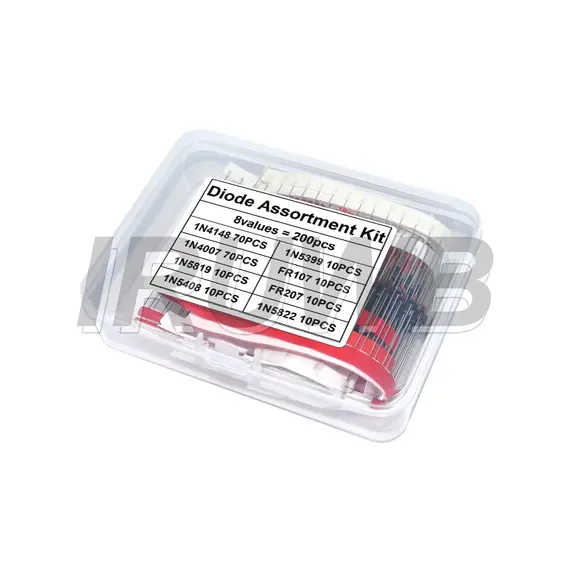 Rectifier Diode Schottky Diode Kit 1N4007 1N4148 1N5408 1N5819 1N5822 1N4001 1N4004 1N5404 FR107 FR207 Fast Switching